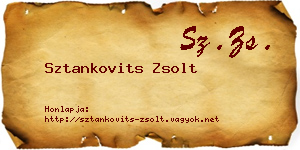 Sztankovits Zsolt névjegykártya